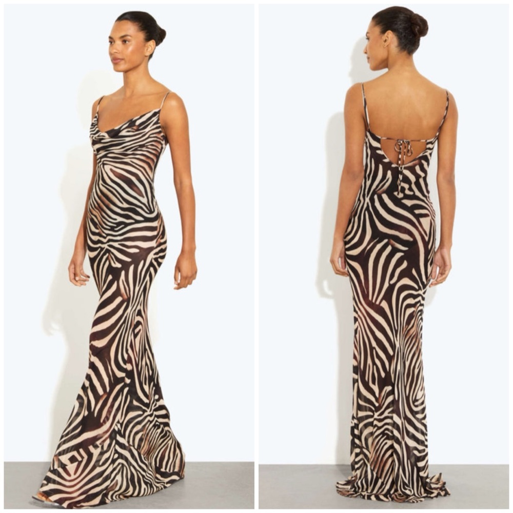 Rat & Boa Majel Maxi Dress Zebra NWT - Picture 11 of 12